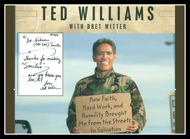 "Golden Voice" Ted Williams Endorses Smiles By Dr. Gibson